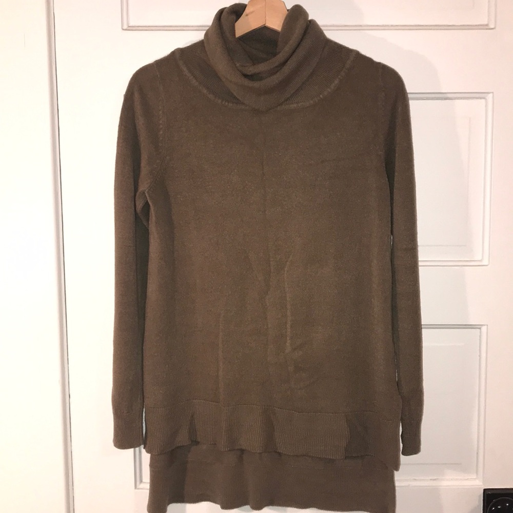 Green Cowl Neck Sweater